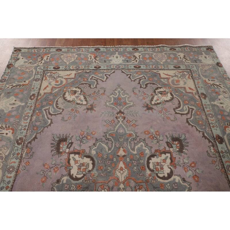 Tabriz Tabriz Persian Vintage Area Rug Handmade Wool Carpet - 6'2"x 9'11"