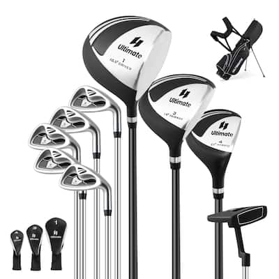 Men's Complete Golf Clubs Package Set 10 Pieces Includes Alloy Driver - See Details