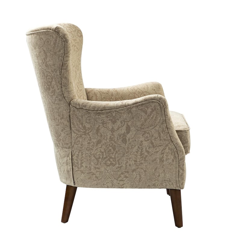 Nikolaus Armchair with Floral Fabric Pattern Set of 2 by HULALA HOME