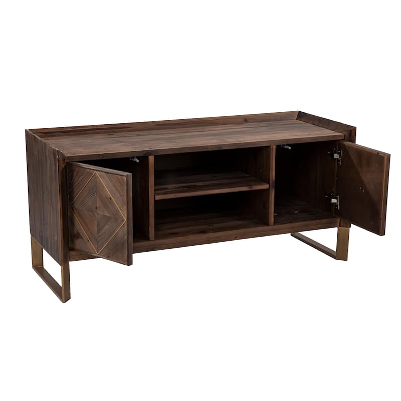 SEI Furniture Arverly Reclaimed Wood Media TV Stand