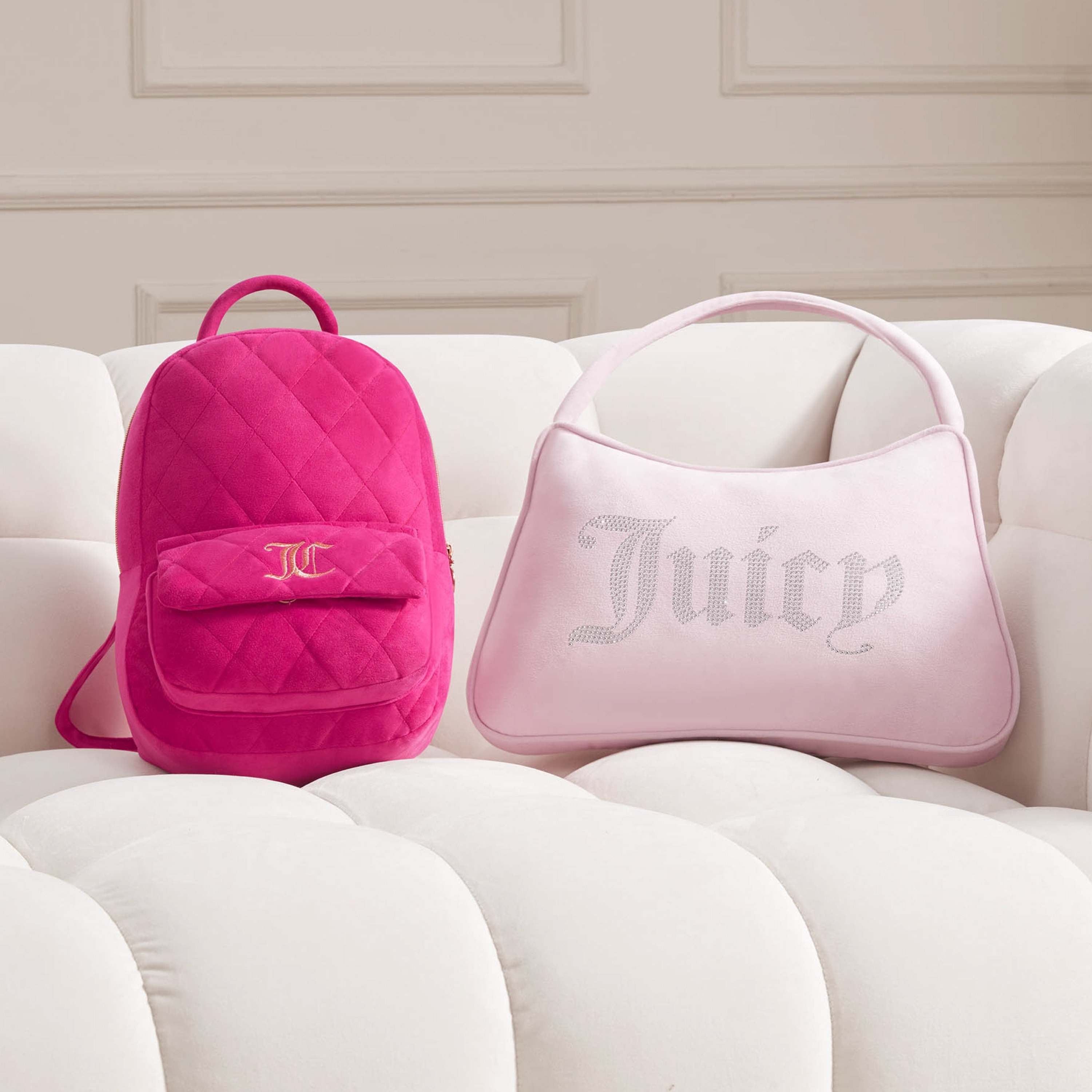 juicy couture mini backpack velvet Miss Bow Backpack, Pink Flash Faux Leather with Embossed Logo & Front Zip Pocket : Clothing, Shoes & Jewelry inspired design Juicy Couture Quilted Backpack Decorative