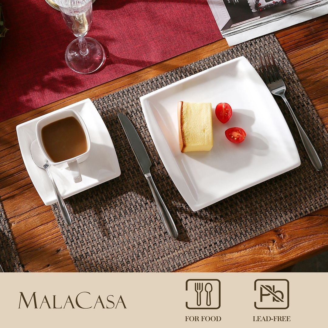 MALACASA Flora 18-Piece Dessert Set (Service for 6) - On Sale - Bed Bath &  Beyond - 33151939