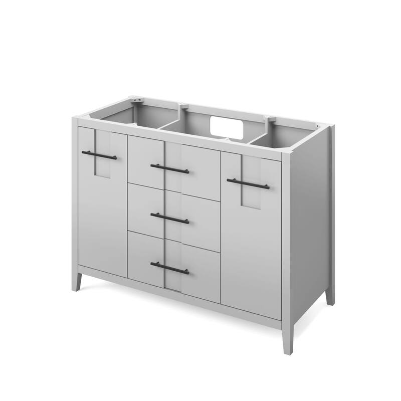 Jeffrey Alexander VN2KAT-48-NT Katara 48" Single Free Standing Vanity - Grey