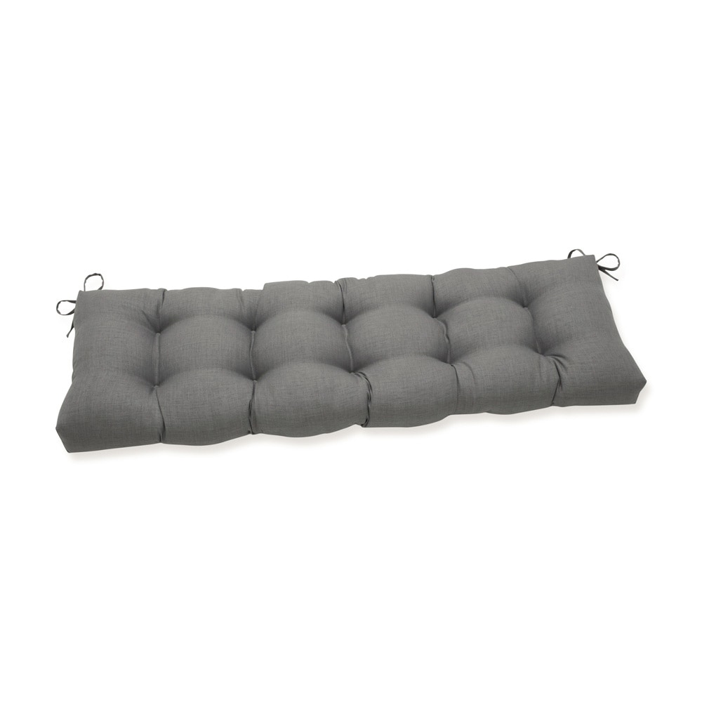 Pillow Perfect Outdoor Rave Graphite Blown Bench Cushion