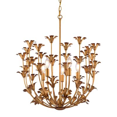 Vaxcel Lighting P0433 Camellia 5 Light 24" Wide Pendant