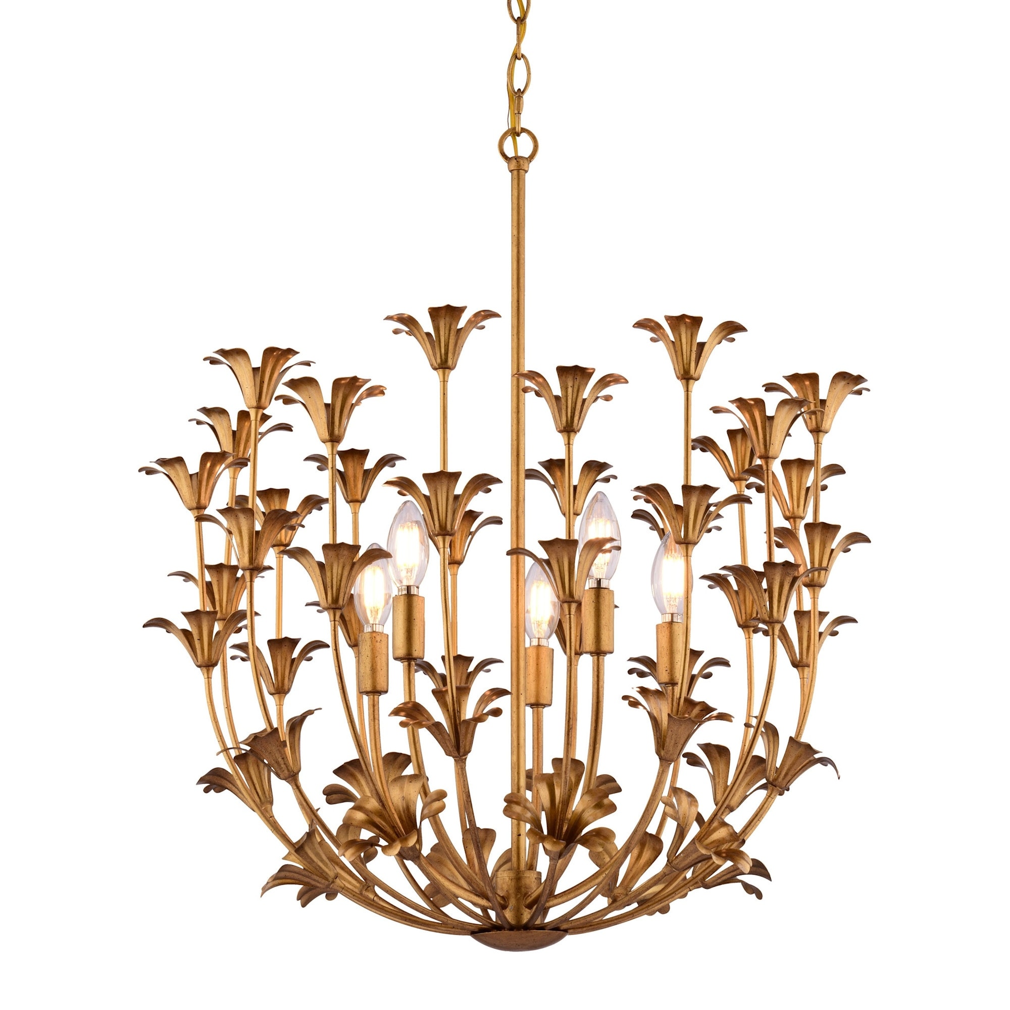Vaxcel Lighting P0433 Camellia 5 Light 24" Wide Pendant