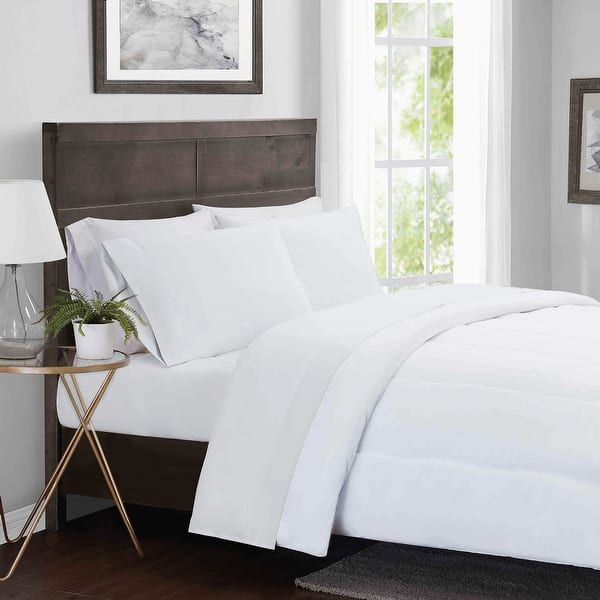 slide 1 of 1, London Fog 4 Piece Solid Sheet Set