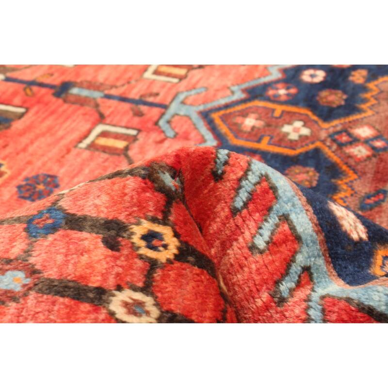 ECARPETGALLERY Hand-knotted Melis Vintage Red Wool Rug - 4'3 x 6'10
