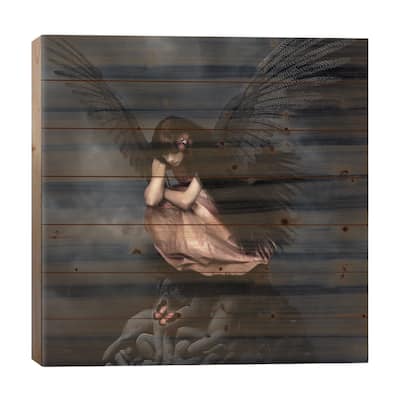 Rising Print On Wood by Babette Van den Berg - Multi-Color