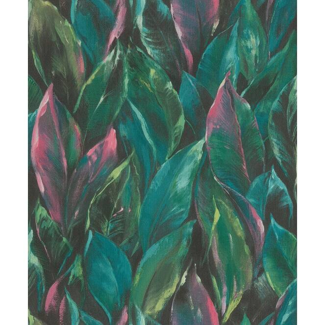 Rasch Maclayi Fuschia Banana Leaf Wallpaper