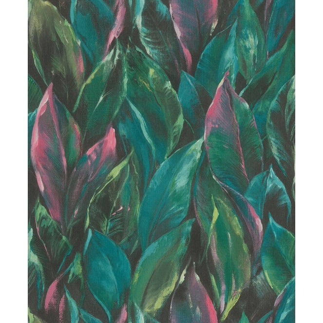Rasch Maclayi Fuschia Banana Leaf Wallpaper