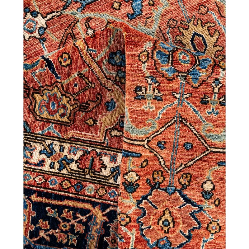 Serapi One-of-a-Kind Hand-Knotted Area Rug - Blue - 8' 3" x 9' 9"