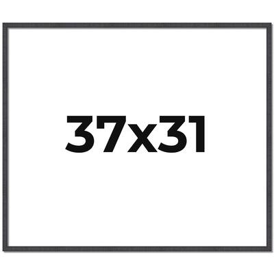 37x31 Frame Brown Solid Wood Picture Frame - Complete Modern Photo