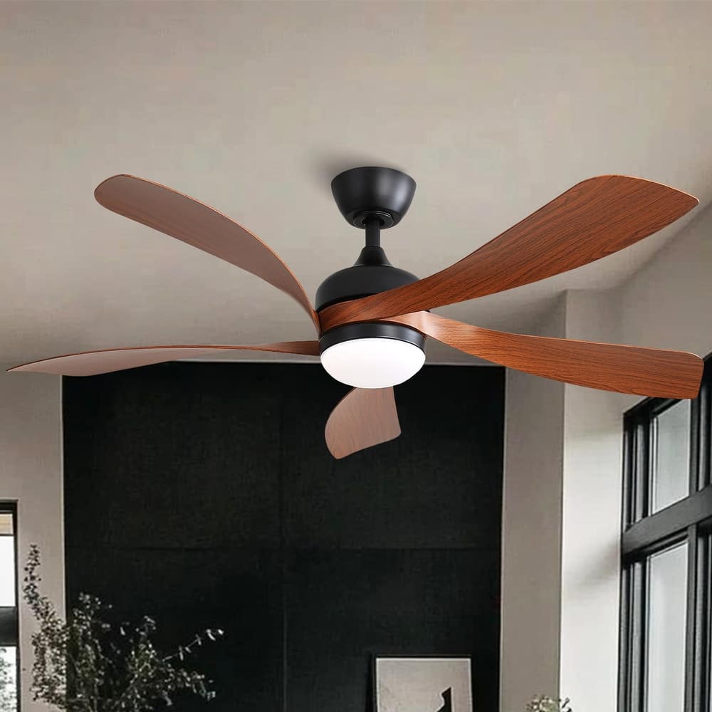 52 Inch Ceiling Fan with Light and Remote for Living Room Bedroom Dining Room Patio Farmhouse - 52 Inches