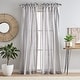 preview thumbnail 10 of 11, 100% Cotton Sheer Tie Tab Curtain Panel Pair Silver - 108-Inch - 108 Inches