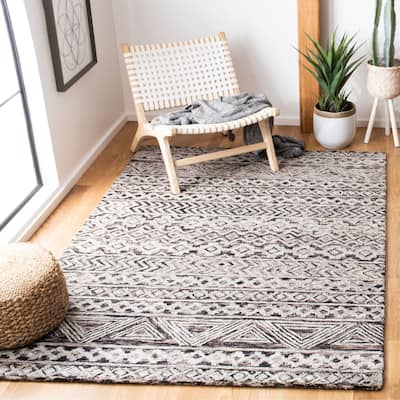 SAFAVIEH Handmade Abstract Branislava Modern Moroccan Wool Rug