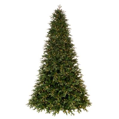 Vickerman 9' x 66" Douglas Fir Artificial Pre-Lit Christmas Tree, Dura-Lit® Warm White LED Wide Angle Lights.