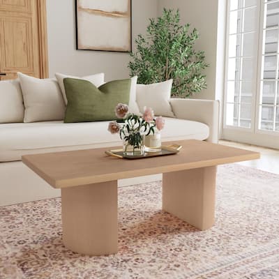 Half Moon Mango Wood Coffee Table by East at Main