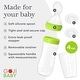 preview thumbnail 6 of 7, Tadpoles 4 oz Silicone Baby Food Dispensing Spoon 2 Pack - Includes Stopper (Green)