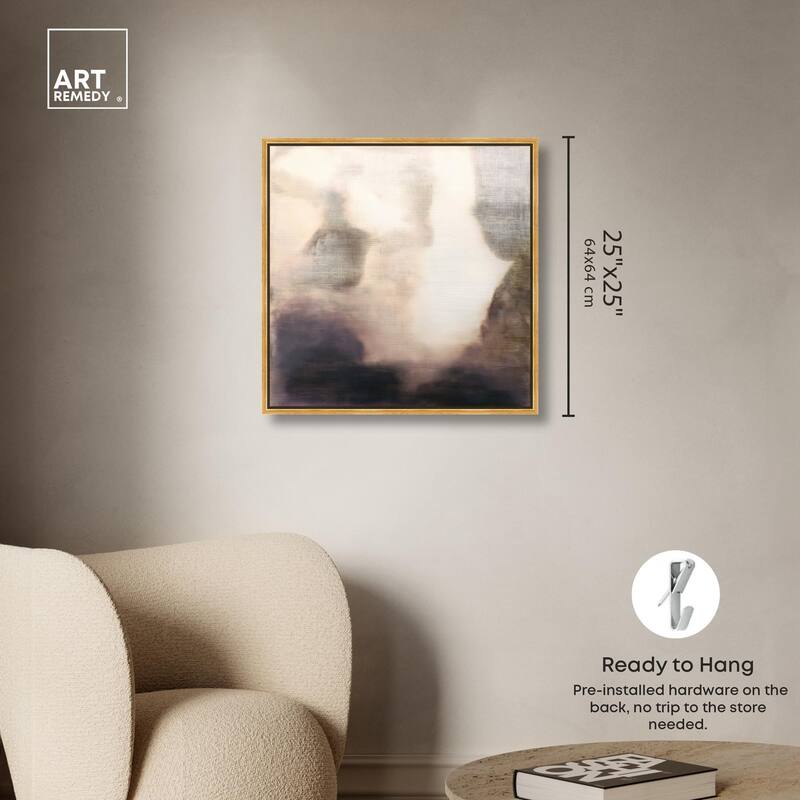 Pale Taupe I Canvas by Art Remedy