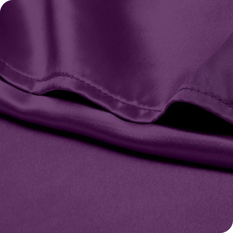 Bare Home Poly Satin Pillowcase Set for Hair and Skin (Set of 2)