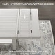 preview thumbnail 4 of 8, Signature Design by Ashley Robbinsdale White Counter Height Dining Extension Table - 42" W x 86" D x 36" H