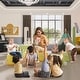 preview thumbnail 8 of 7, Kids Ottoman Footrest Foot Stool Kids Foam Cushion Seat Holding Hands Seat (1 Piece) Green