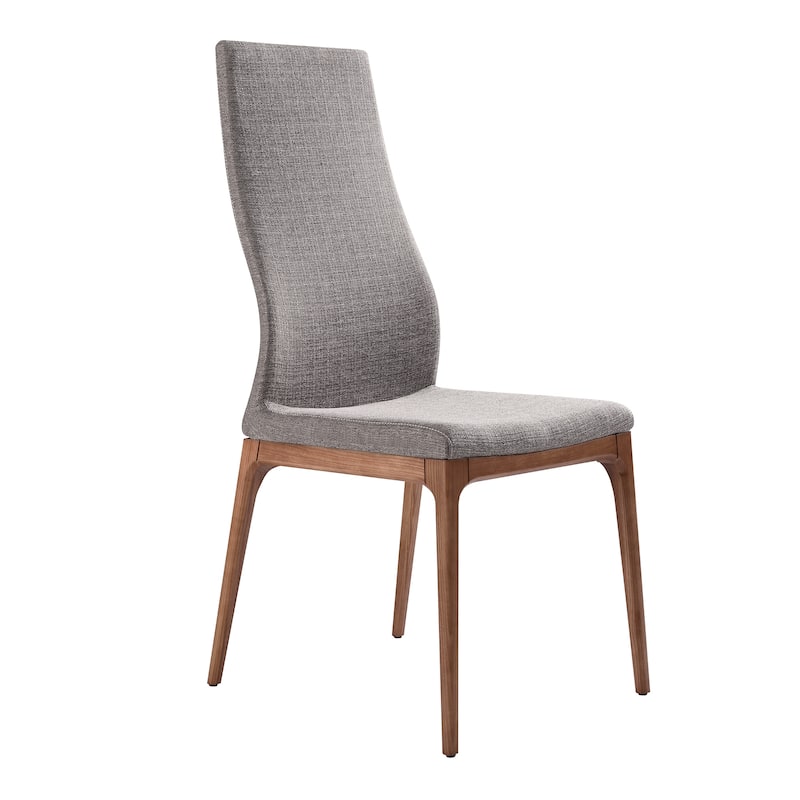 Modena Parker 5 Piece Dining Set with Gray Fabric Chairs