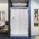 preview thumbnail 21 of 29, DreamLine Infinity-Z 36 in. D x 48 in. W x 76 3/4 in. H Sliding Shower Door, Shower Base and Backwall Kit Chrome Finish Clear Glass