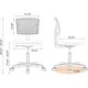 preview thumbnail 37 of 44, Office Computer Desk Chair with Wheels, Ergonomic Low-Back Mesh Rolling Work Swivel Chairs, Armless Comfortable Lumbar Support