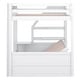 preview thumbnail 17 of 16, White Multifunctional Convertible Wood Bunk Bed w/ Storage Staircase, Full Size Pine Wood Bed w/3 Drawers, Full-length Guardrail
