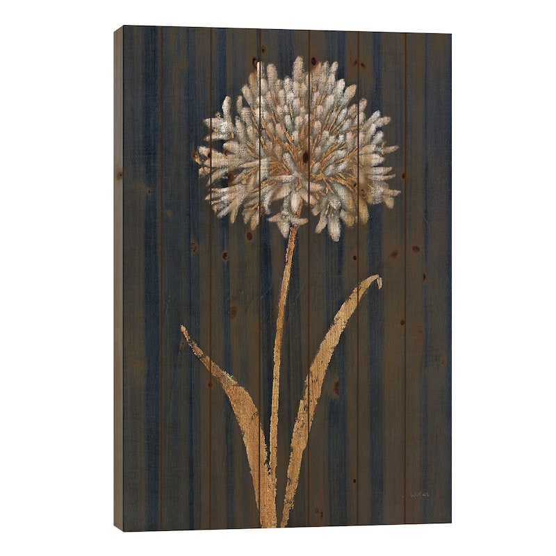 Shimmering Summer I Indigo Crop Print On Wood by James Wiens - Multi-Color - 26x18x1.5