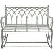 preview thumbnail 34 of 41, SAFAVIEH Ressi Victorian Scroll Iron Outdoor Rocking Bench. - 43 in. W x 33 in. D x 37 in. H