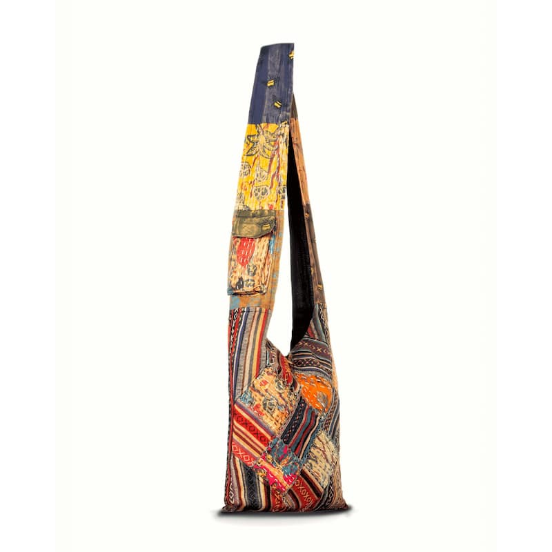 Kathmandu Collection Quilted Patchwork Hobo Bag
