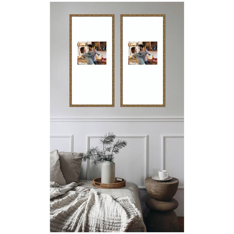 Kate and Laurel Belvedere Bronze Photo Frame Set