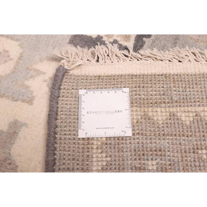 ECARPETGALLERY Hand-knotted Royal Oushak Grey, Sage Wool Rug - 9'1 x 12'1