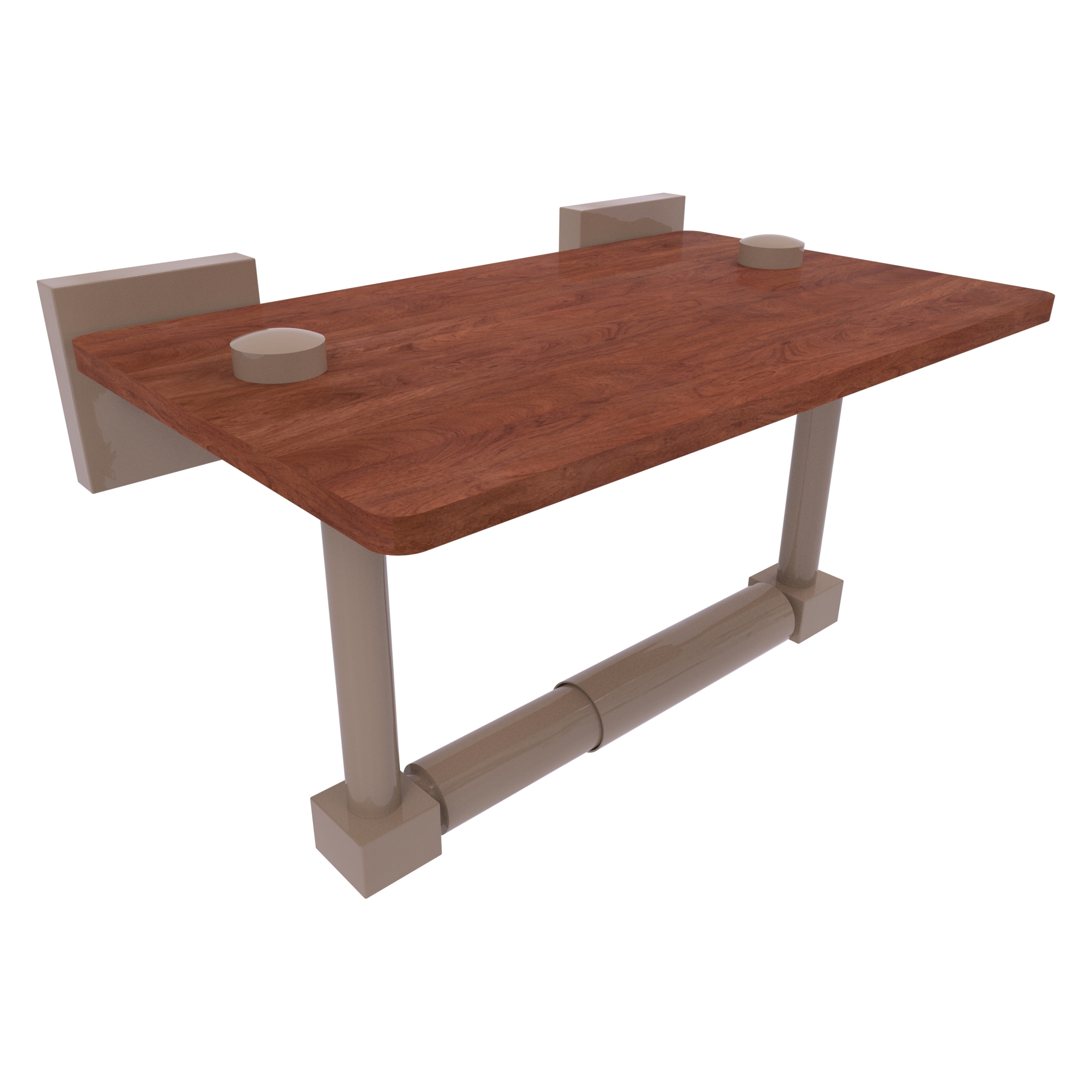 Allied Brass Montero 2 Post Toilet Paper Holder with Wood Shelf