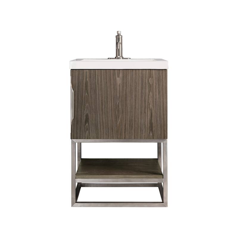 James Martin Vanities 883-V24-BN-WG Columbia 24" Free Standing Single - Ash Gray