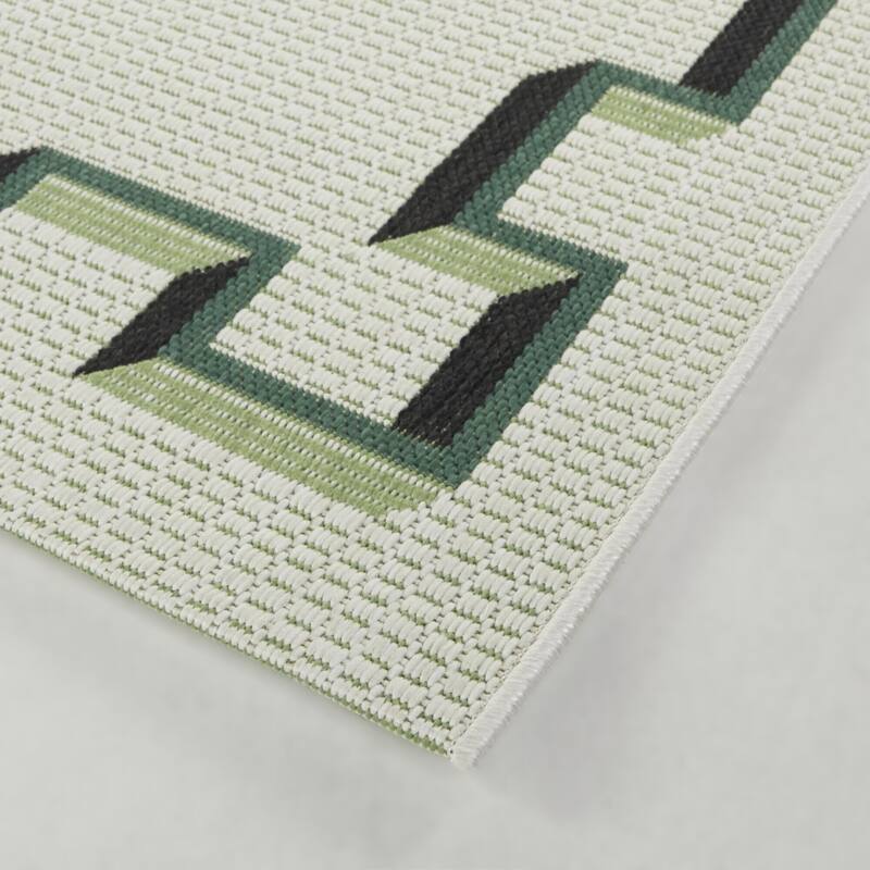 Samina Transitional Border Indoor/Outdoor Area Rug