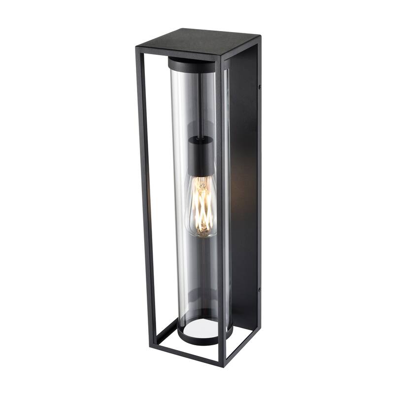 Caleb 1-Light Outdoor Wall Sconce Textured Black - Textured Black