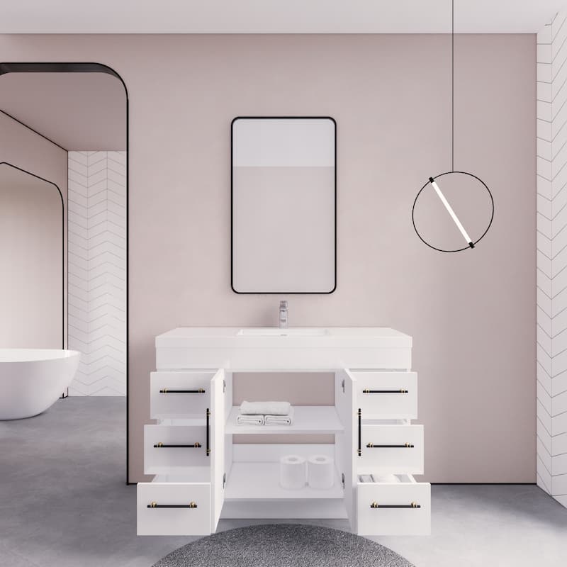Eliza 48'' Freestanding Vanity with Single Sink
