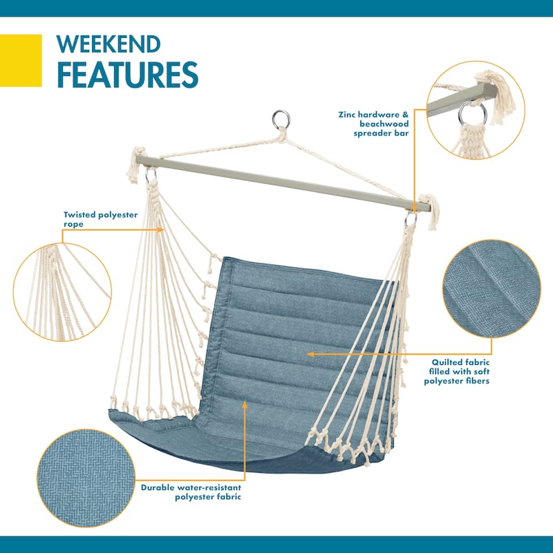 Duck Covers Weekend 27 Inch Quilted Hammock Chair