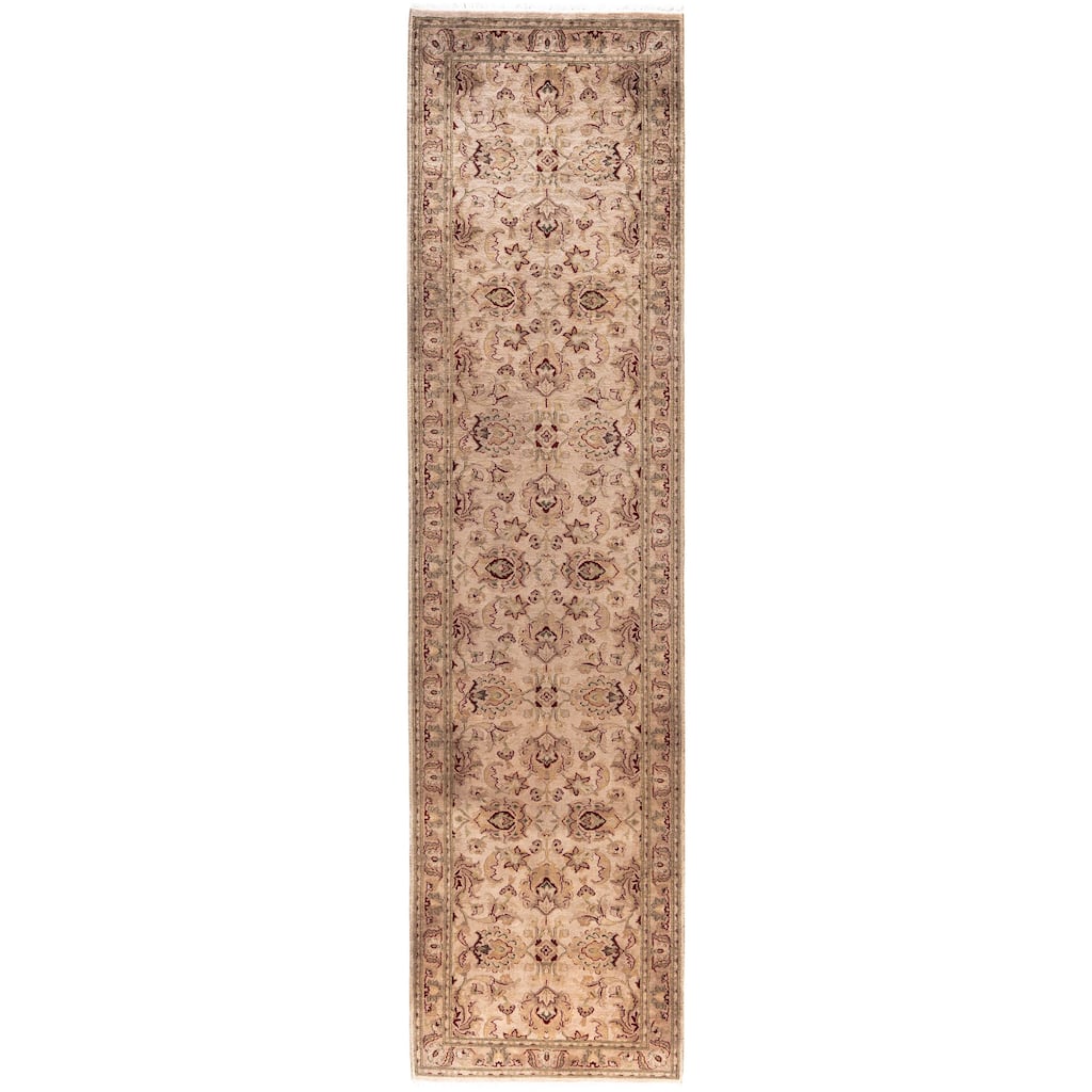 Overdyed One-of-a-Kind Hand-Knotted Runner Rug - Beige - 2' 7" x 10' 7"