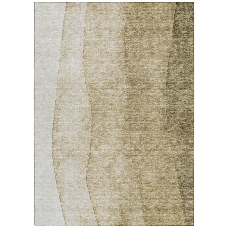 HomeRoots Ombre Transitional Rectangle Outdoor Rug
