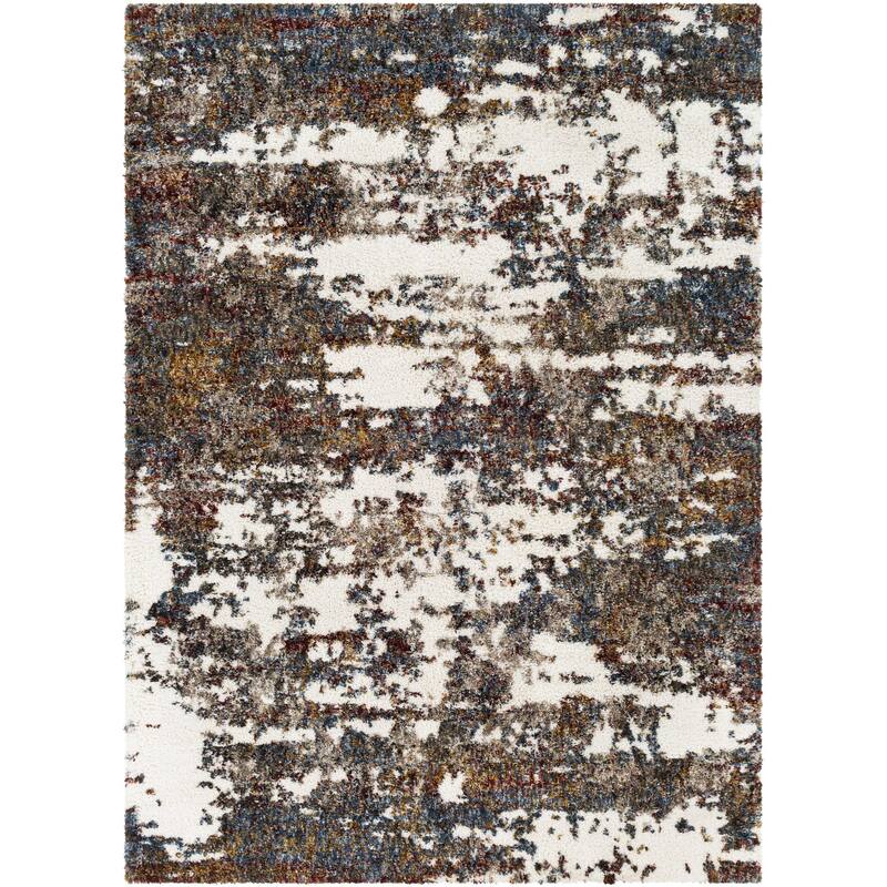 Livabliss Bohemian & Eclectic Celestial Shag Abstract Area Rug