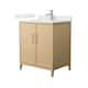 Option White Oak, Nickel Trim, Giotto Quartz Top