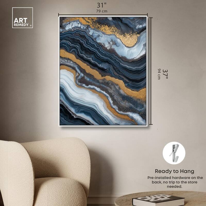 Acrylic Flow I Canvas by Art Remedy