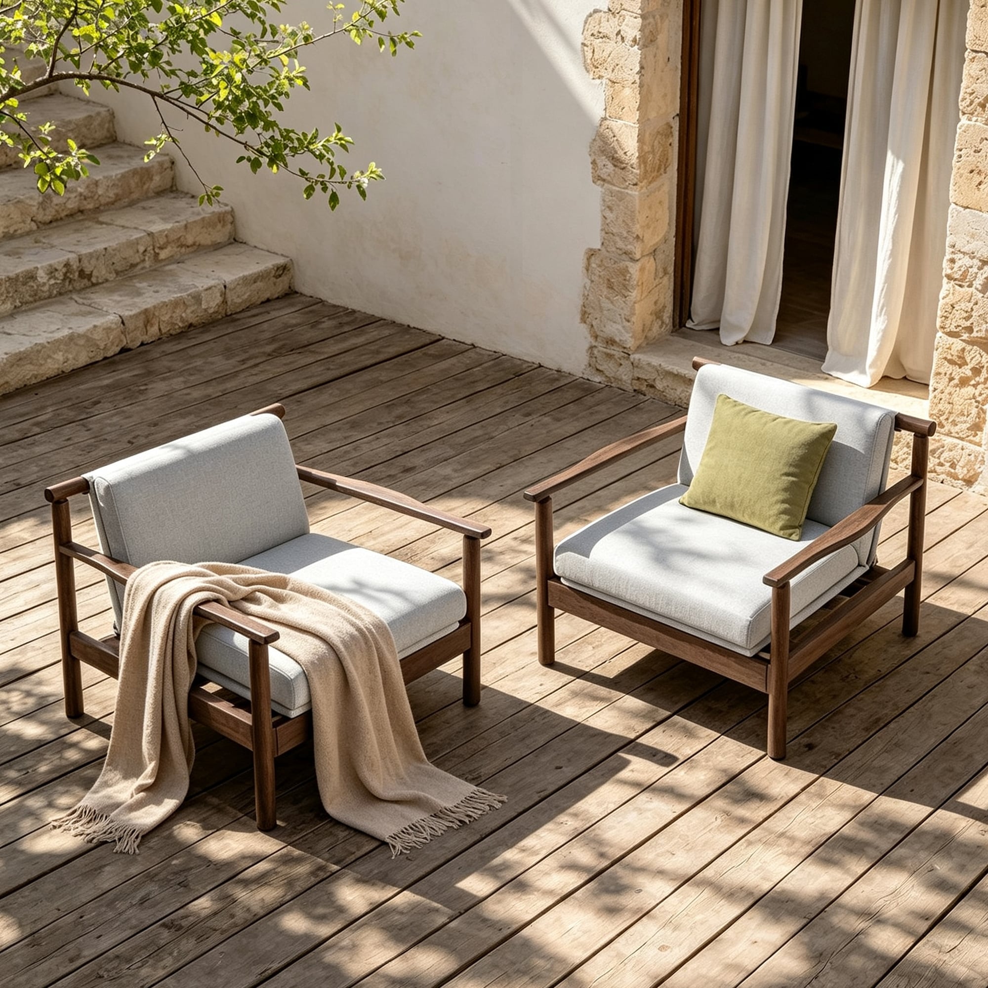 Teak Outdoor Dining Chairs Upholstered Wood Accent Chair