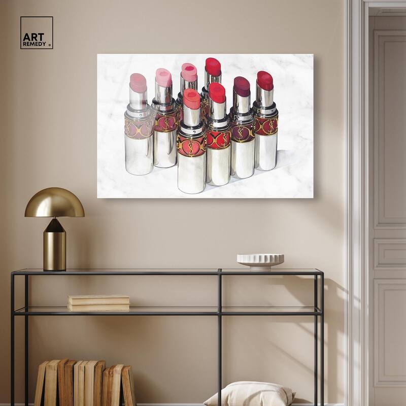 Doll Memories - Lipsticks 22 Acrylic by Art Remedy, Ready to Hang
