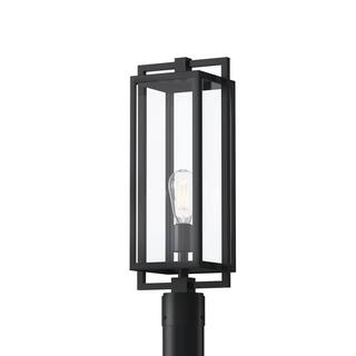 Kichler Goson 20 Inch 1 Light Post Light with Clear Glass in Black